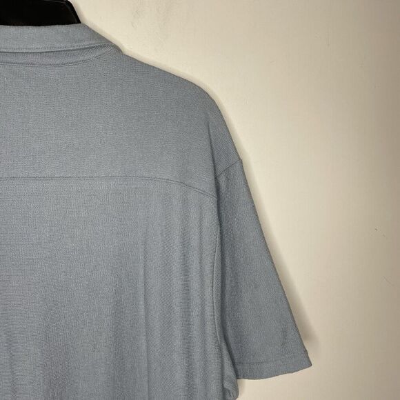 MADEWELL Shirt Men Medium East Short Sleeve Jacquard NEW Blue Button Up NO846 - Picture 6 of 12